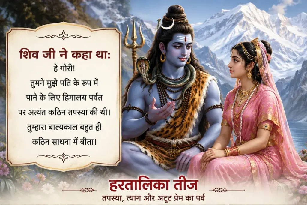 हरतालिका तीज व्रत कथा, पूजा विधि और 2026 में तिथि: जानें अखंड सौभाग्य के इस महापर्व का महत्व 1 हरतालिका तीज व्रत कथा